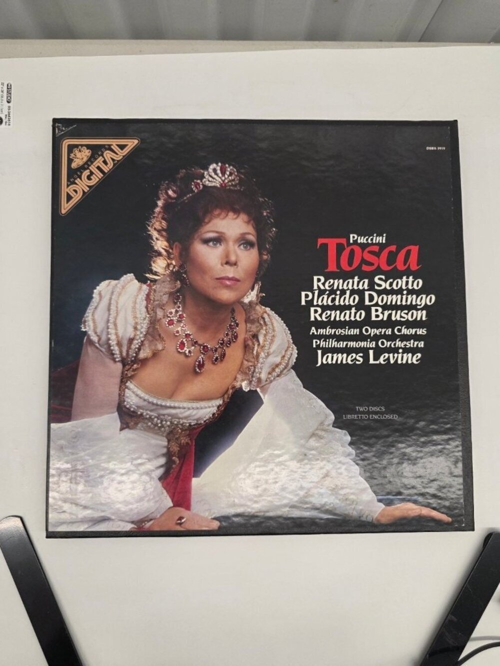 Puccini – Tosca LP Record 1980 Digital Angel Records Opera 33 RPM